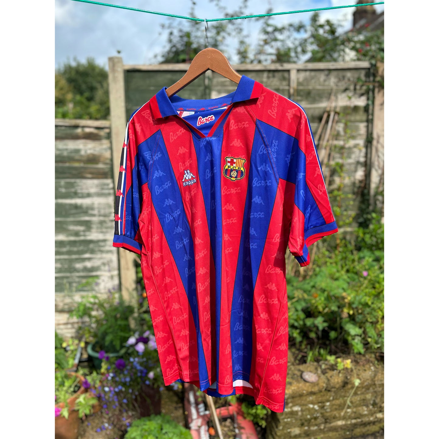 Barcelona 1996-97 Home Shirt - Kappa - L