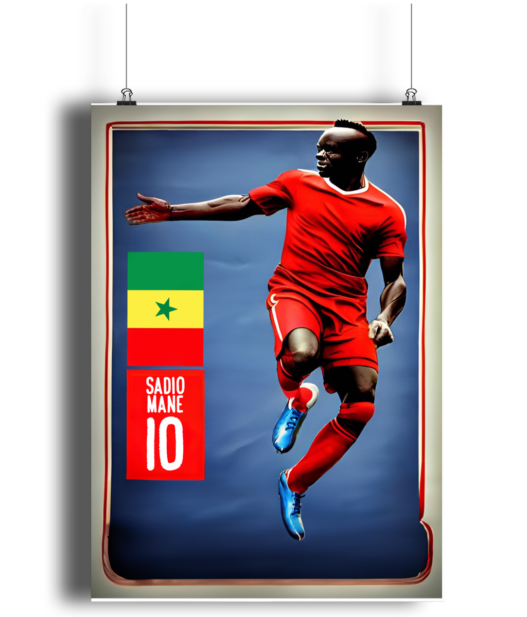Sadio Mane Icon A3 Wall Art Print