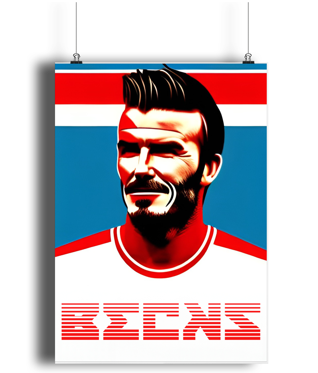 David Beckham Becks A3 Wall Art Print
