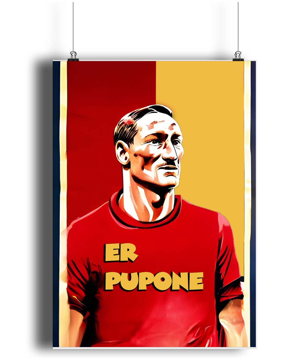 Francesco Totti Er Pupone A3 Wall Art Print