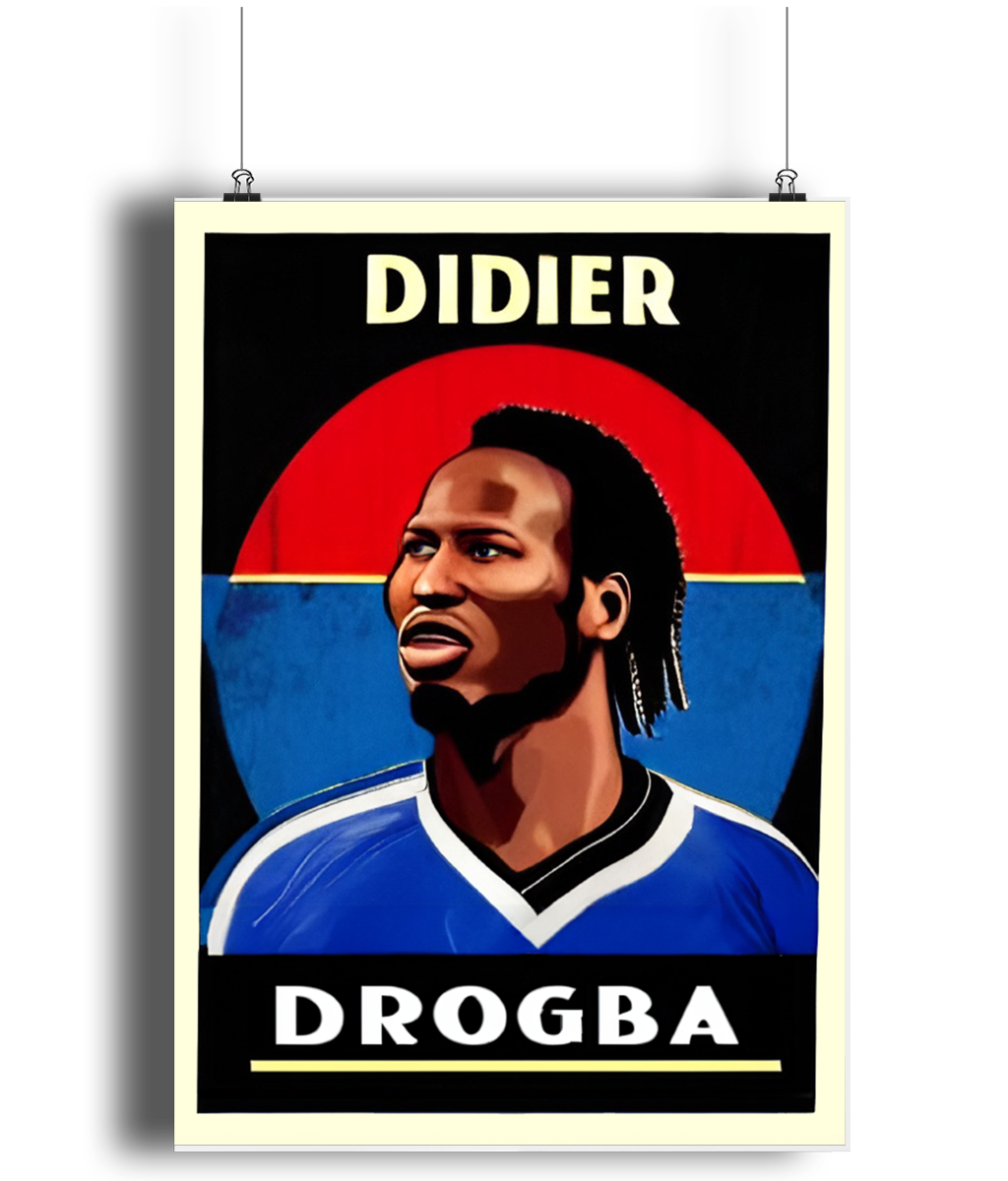 Didier Drogba Poster A3 Wall Art Print