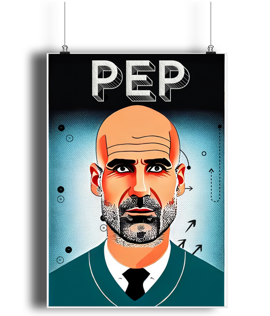 Pep Guardiola Tactics A3 Wall Art Print