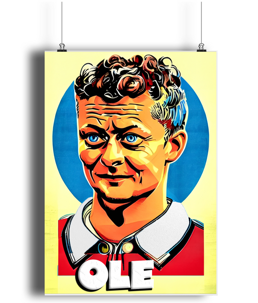 Ole Gunnar Solskjaer Ole A3 Wall Art Print